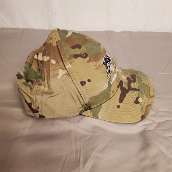 Ellis Motel Round Top TX Green Camo Ball Cap Hat OS Snap Back - Picture 6 of 8